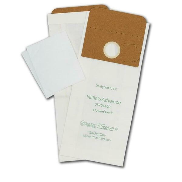 Green Klean Nilfisk Advance Powerone Vacuum Replacement Vacuum Bags GK-PwrOne